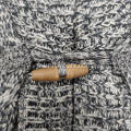 Cardigan homme en tricot torsadé avec col châle et poche bouton